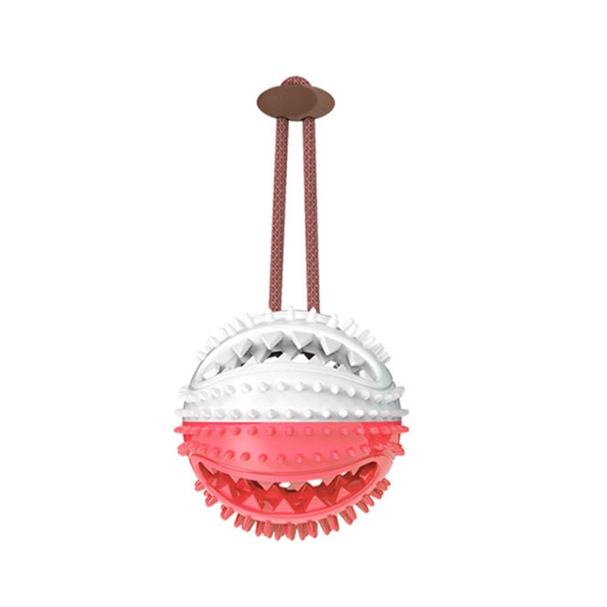 Dog Toys Silicon Suction Cup Tug Interactive Dog Ball Toy For Pet Chew Bite Tooth Cleaning Toothbrush Feeding Pet Supplies by Ricaloux