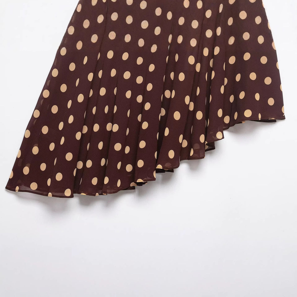 Fashionable Polka-Dot Asymmetric Skirt by Ricaloux
