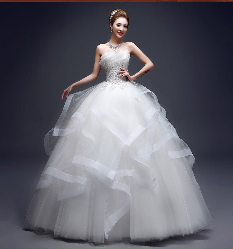 One-shoulder Wedding Dresses Are Neatly Slim - RICALOUX