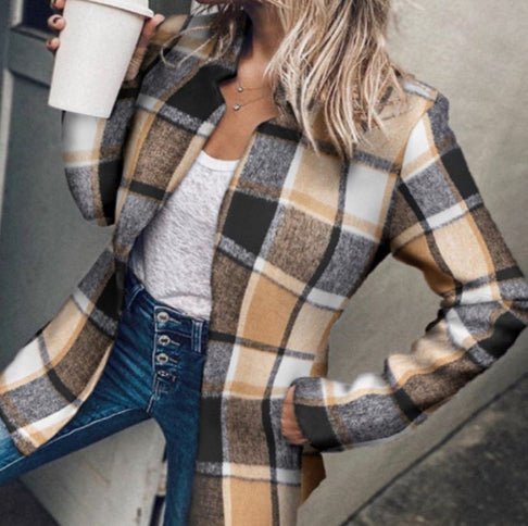 Fashionable And Versatile Woolen Suit Coat For Women - RICALOUX