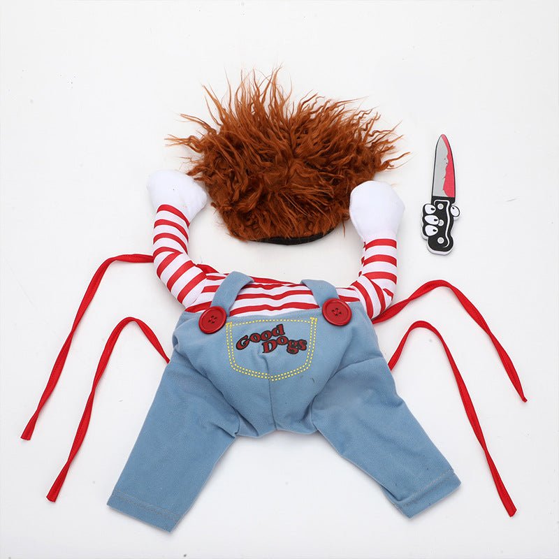 Halloween Pet Costume Pet Dog Funny Clothes Adjustable Dog Cosplay Costume Scary Costume Party Gatherings - RICALOUX