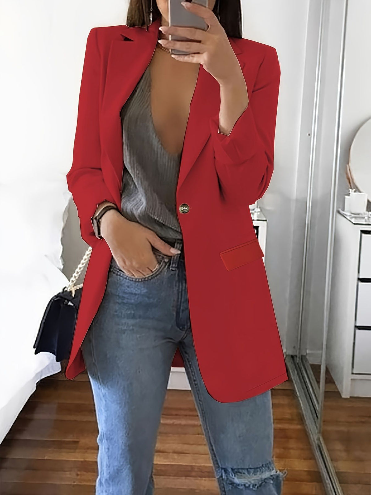 New Stylish Casual Slim-fit Lapel Blazer For Women – Premium 0 | RICALOUX