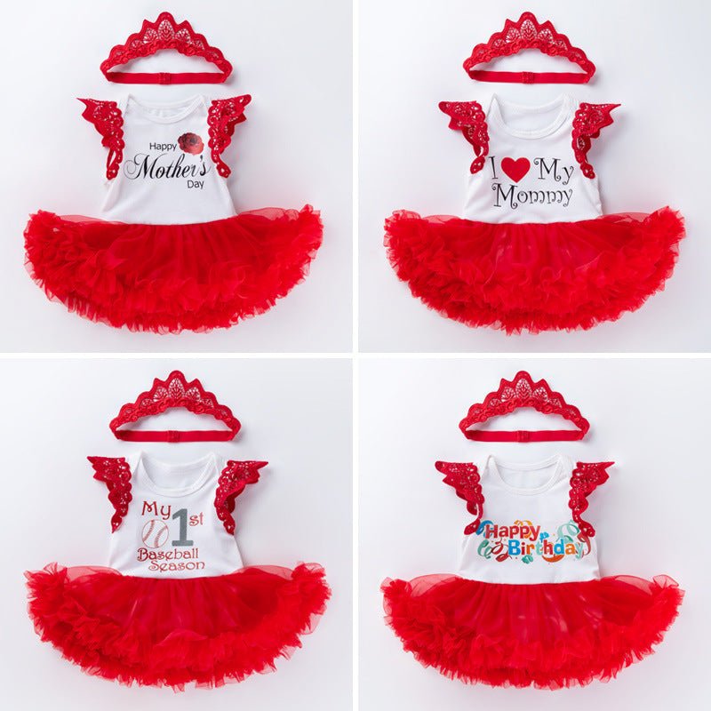 Baby clothes 0-2 years old baby girl sleeveless dress - RICALOUX
