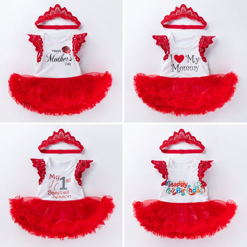Baby clothes 0-2 years old baby girl sleeveless dress - RICALOUX