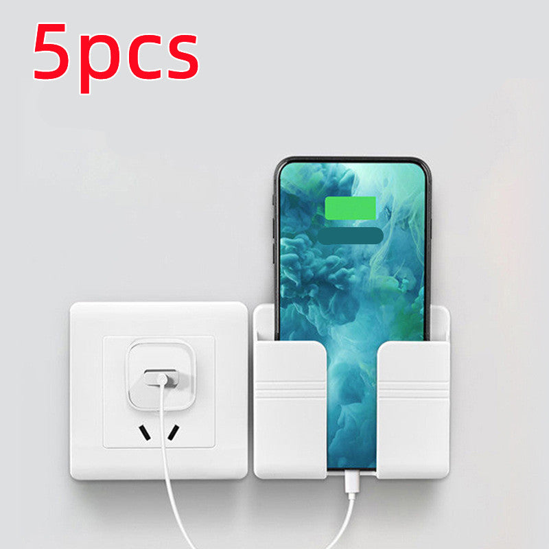 Mobile Phone Charging Storage Rack Punch-free Sticky Storage Box by Ricaloux