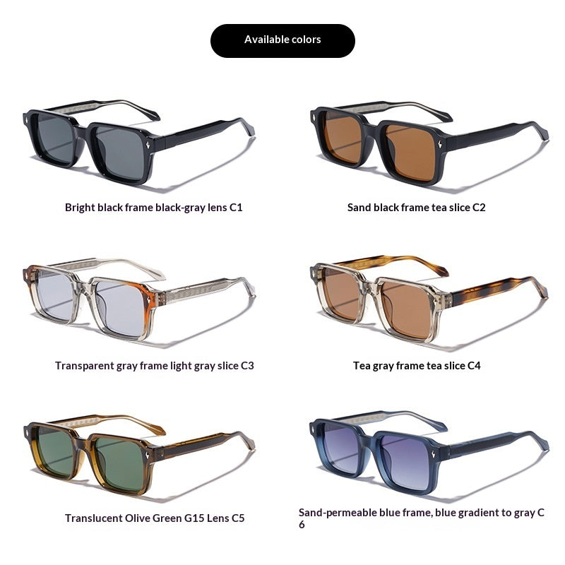 UV400 UV-protection Imitation-acetate Thick-frame Sunglasses – Premium 0 | RICALOUX