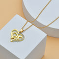 Mother's Day Mom Heart Shape With Diamond Letter Necklace For Women Fine Jewelry Women Accessories Fashion Jewelry by Ricaloux