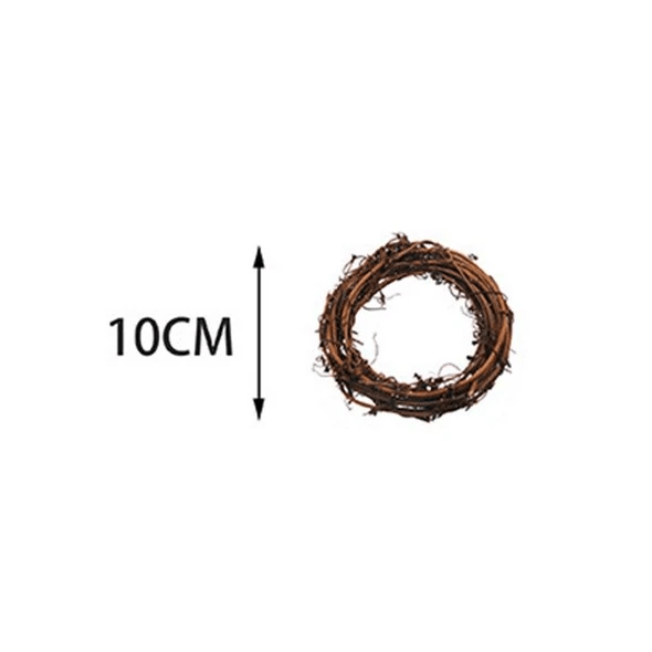 DIY Home Decor Natural Rattan Wreath - RICALOUX