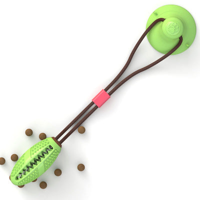 Dog Toys Silicon Suction Cup Tug Interactive Dog Ball Toy For Pet Chew Bite Tooth Cleaning Toothbrush Feeding Pet Supplies by Ricaloux