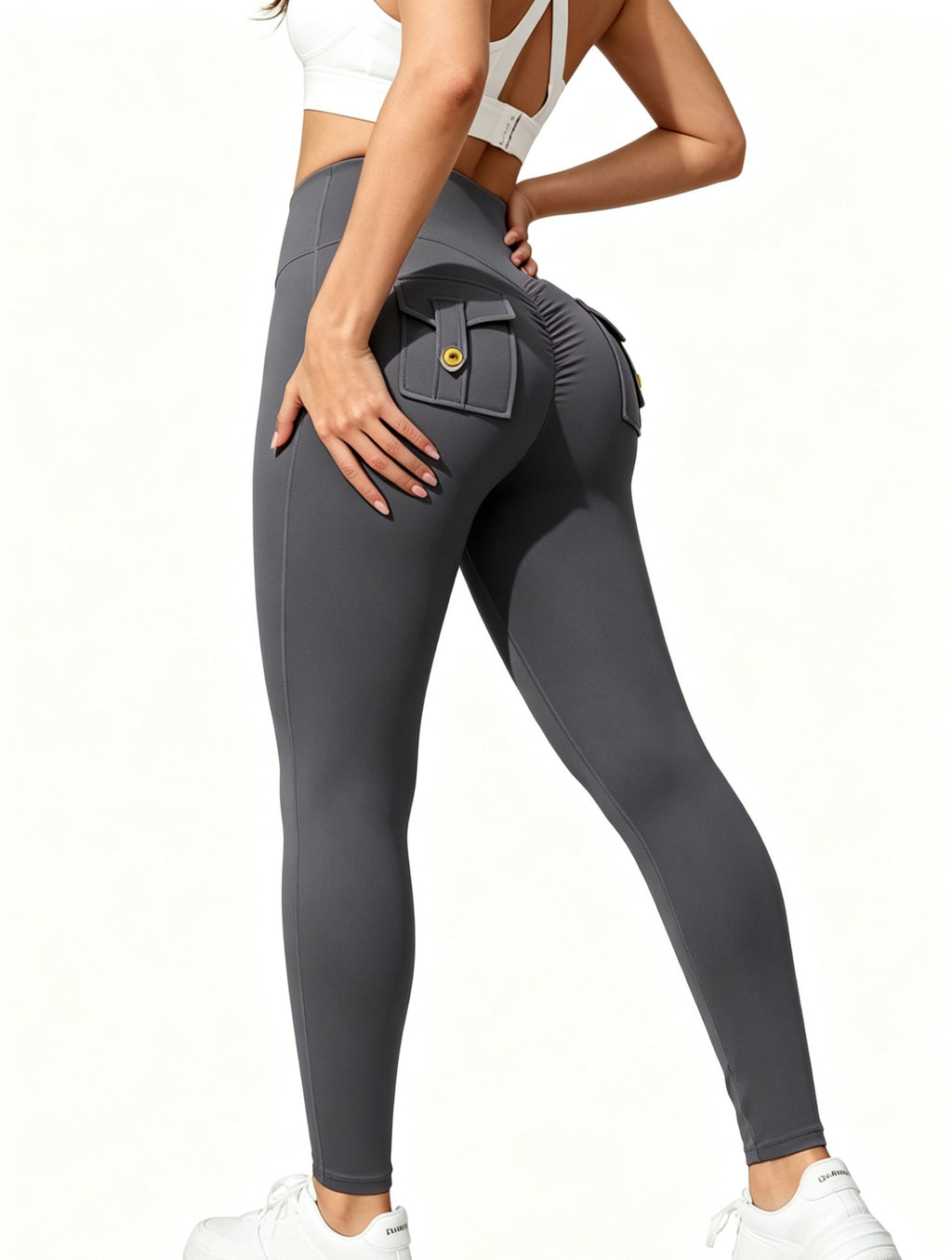 Women's Quick-Dry High-Elasticity Butt-Lifting Sports Trousers, Bare-Skin Feel Yoga Pants For Outdoor Activities by Ricaloux