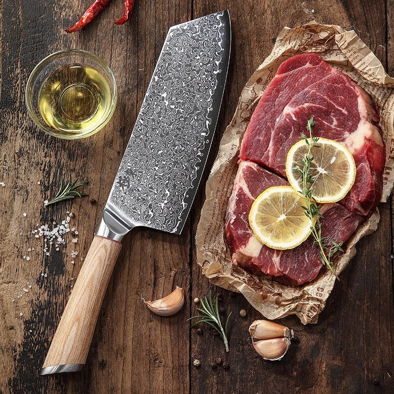 Damascus Kitchen Knife - RICALOUX