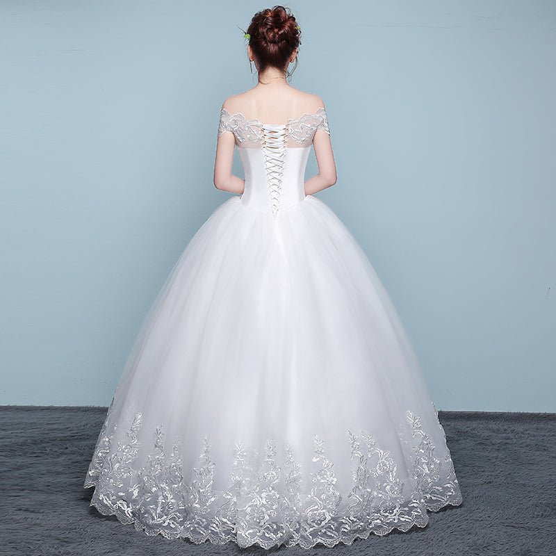 Qidi wedding dress shoulder wedding dress - RICALOUX