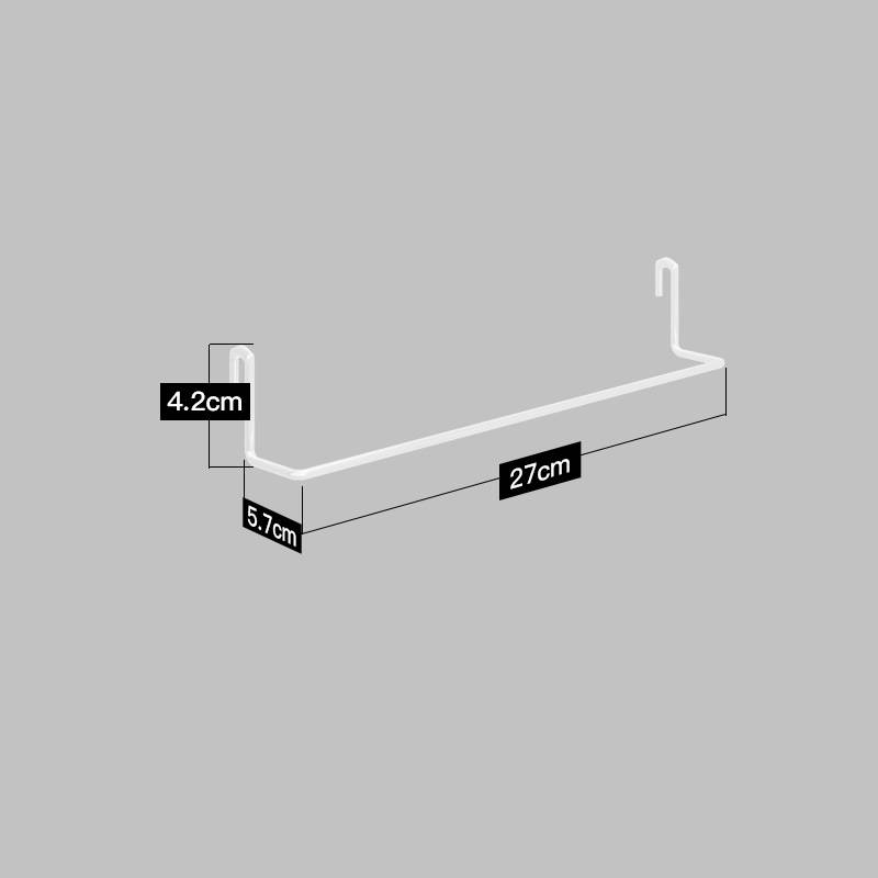 Stainless Steel Kitchen Wall Mounted Kitchen Storage Rack Hole Plate - RICALOUX