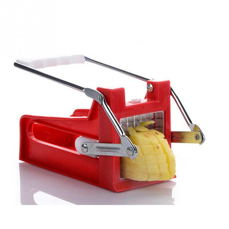 kitchen gadgets 2 Blades Potato Cutter Chopper Stainless French Fries Slicer for kitchen cortador de vegetales Home Kitchen Tool - RICALOUX