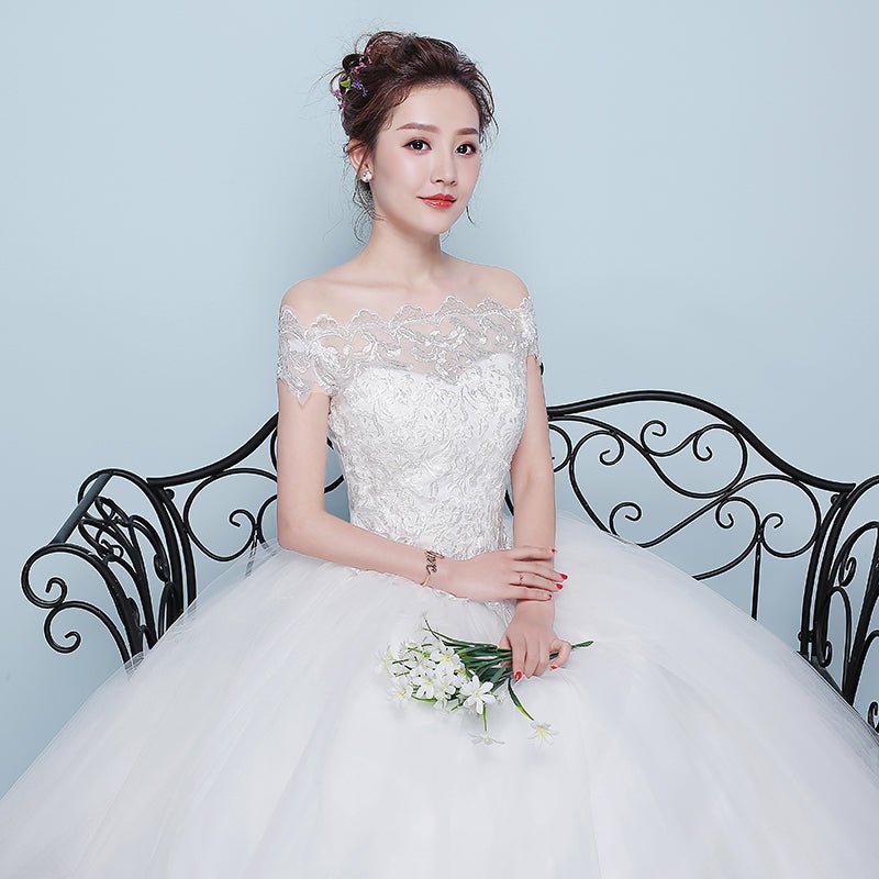 Qidi wedding dress shoulder wedding dress - RICALOUX