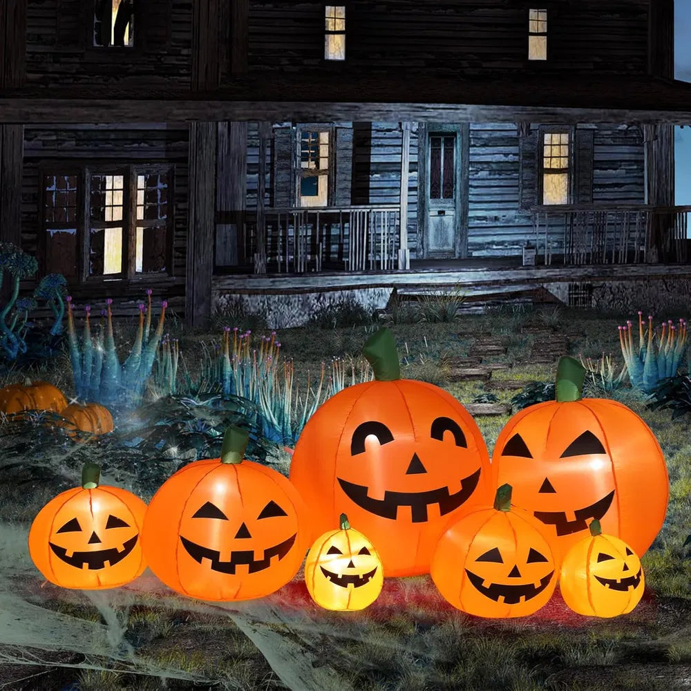 Halloween Outdoor Decorations, Blow Up Yard Decorations, Built-in LED Lights Décor For Indoor Home Party Garden Lawn Store, 5.9FT Pumpkin Ghost by Ricaloux