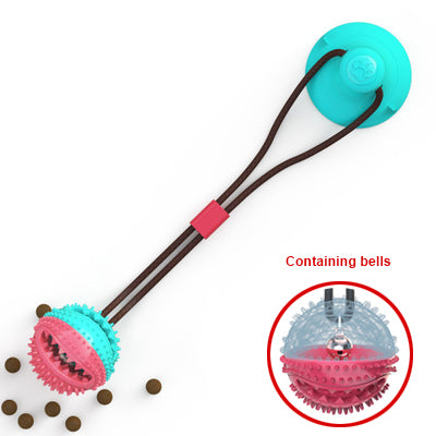 Dog Toys Silicon Suction Cup Tug Interactive Dog Ball Toy For Pet Chew Bite Tooth Cleaning Toothbrush Feeding Pet Supplies by Ricaloux