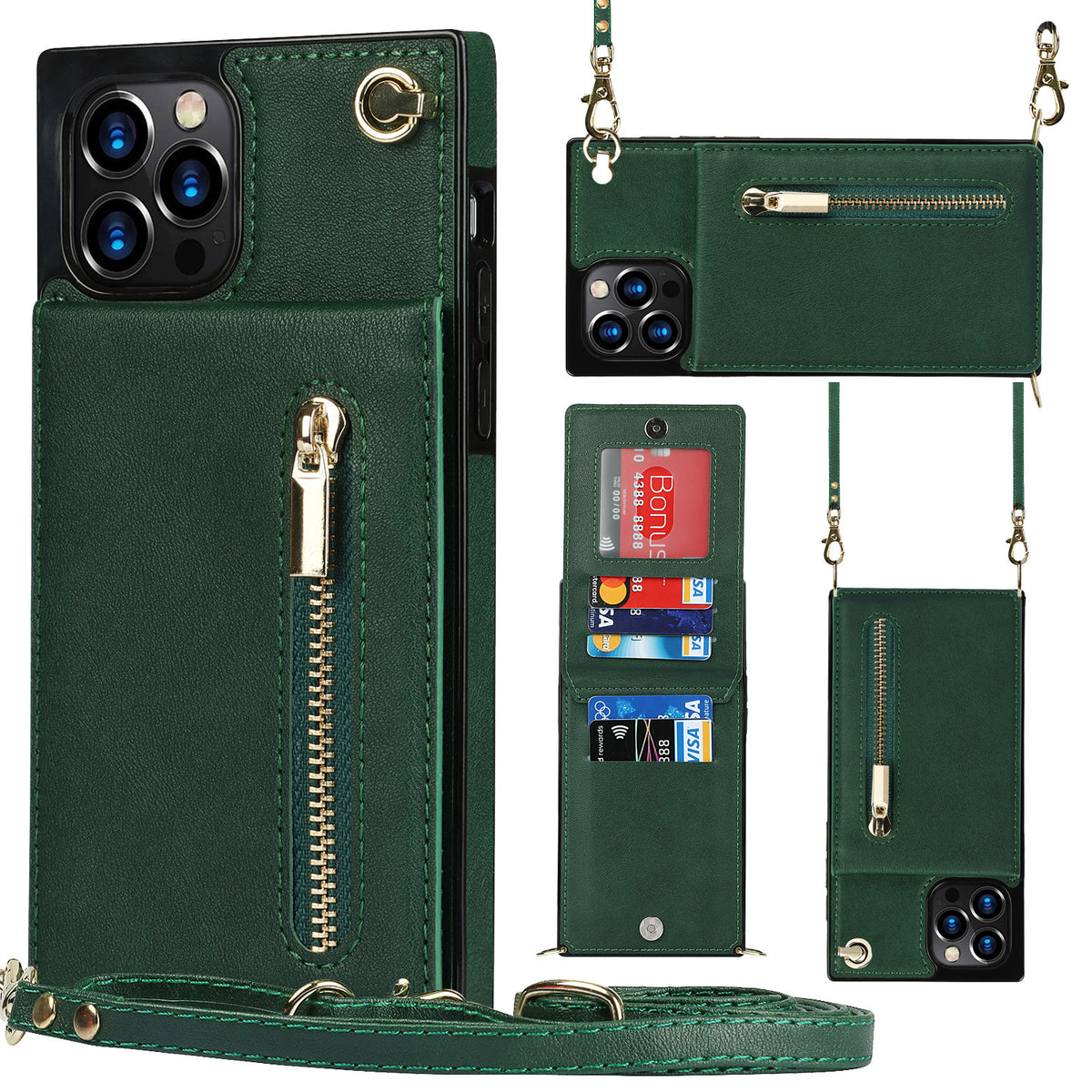 Zipper Phone Case Phone Case Crossbody by Ricaloux