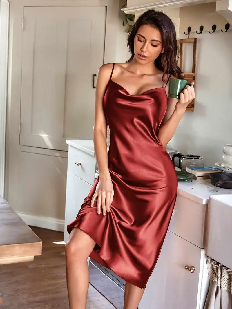 Elegant Fashionable One-piece Dress With Straps Summer Evening Gown – Premium 0 | RICALOUX