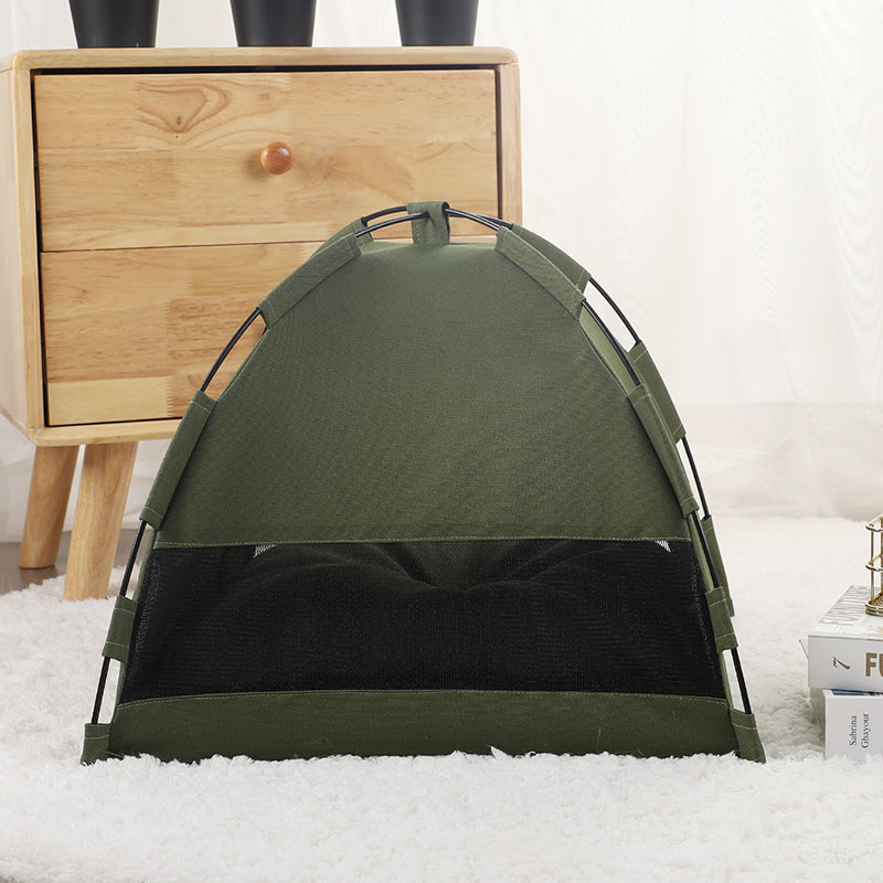 Cat Tent Cooling Mat Dog House Pet Sofa Camping Dog Bed With Cushion For Dog Kennel Indoor Cat Nest Cat Bed Pets Products by Ricaloux