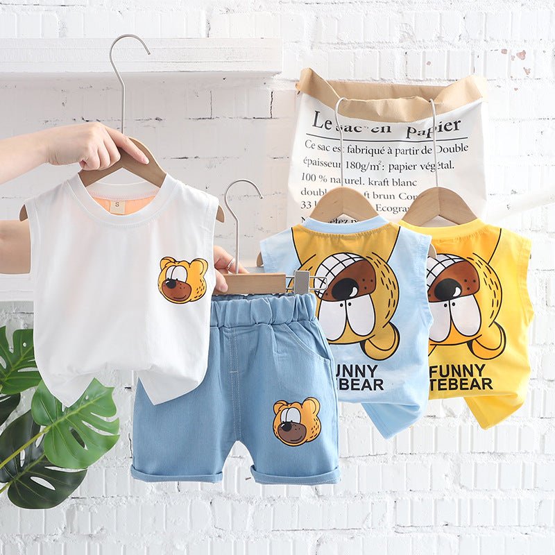 Children's Clothing Boys Vest Suit Summer - RICALOUX