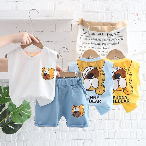 Children's Clothing Boys Vest Suit Summer - RICALOUX