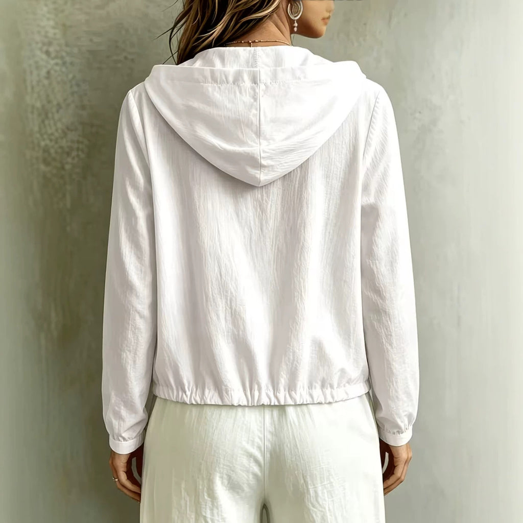 Casual Loose-fit Long-sleeve Hoodie by Ricaloux