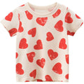 Children's Short Sleeve Printed T-Shirt Baby Clothes Girl - RICALOUX