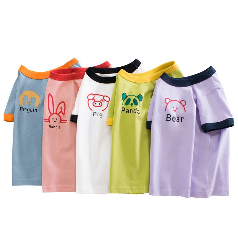 Girls' Short-sleeved T-shirt Children's Clothing - RICALOUX