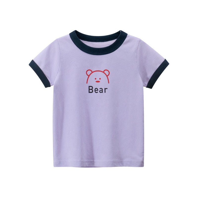Girls' Short-sleeved T-shirt Children's Clothing - RICALOUX