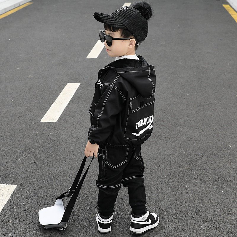 Children's Clothing Handsome Male Treasure Jacket Three-Piece Suit 1-3 Weeks 2 Years Old 4 And A Half 5 Little Boys - RICALOUX