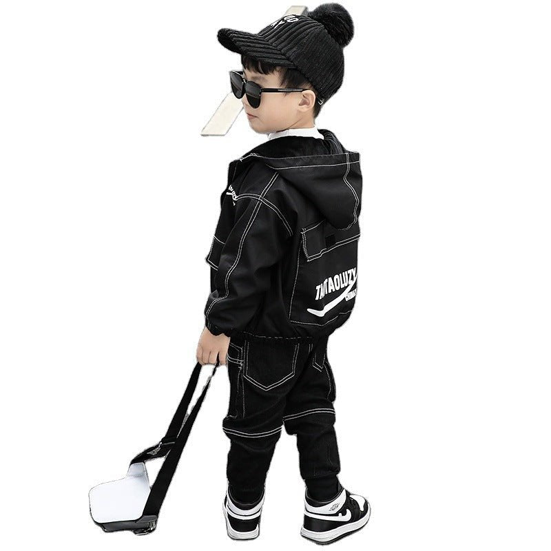 Children's Clothing Handsome Male Treasure Jacket Three-Piece Suit 1-3 Weeks 2 Years Old 4 And A Half 5 Little Boys - RICALOUX