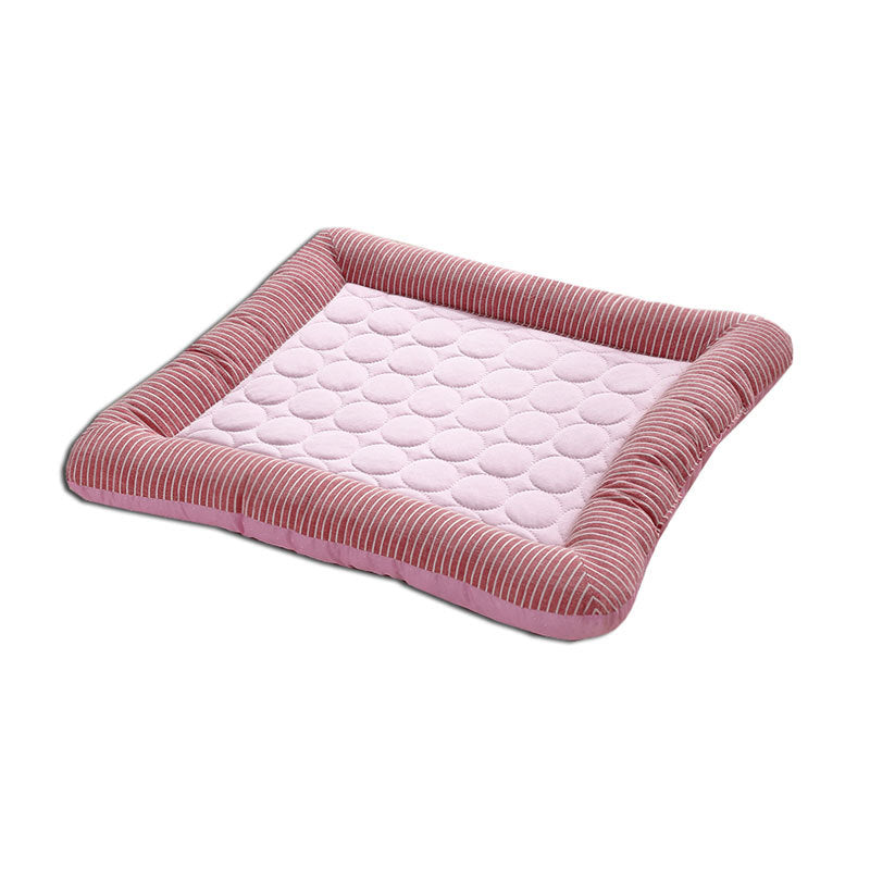 Pet Cooling Pad Bed For Dogs Cats Puppy Kitten Cool Mat Pet Blanket Ice Silk Material Soft For Summer Sleeping Blue Breathable by Ricaloux