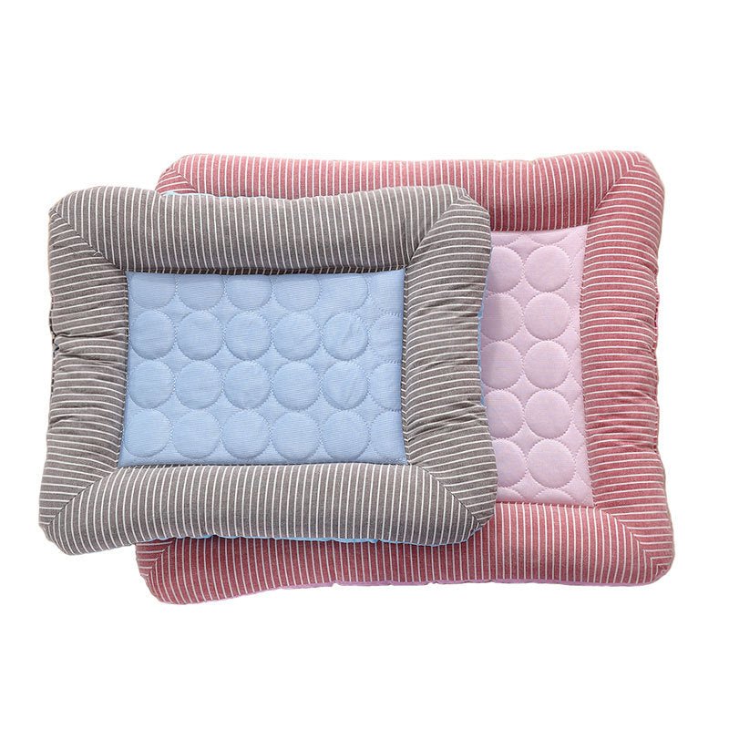Pet Cooling Pad Bed For Dogs Cats Puppy Kitten Cool Mat Pet Blanket Ice Silk Material Soft For Summer Sleeping Blue Breathable - RICALOUX