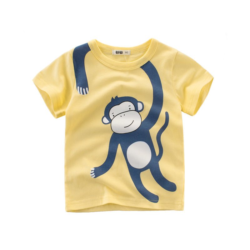 Children's Clothing Boys Short-sleeved T-shirt Fashion Brand Clothing - RICALOUX