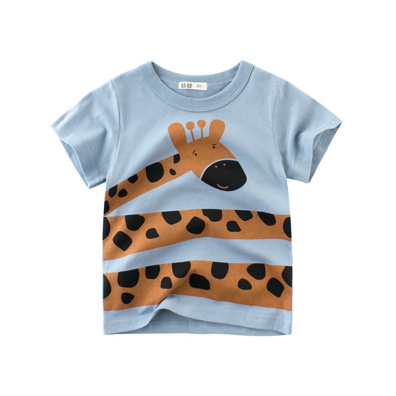 Children's Clothing Boys Short-sleeved T-shirt Fashion Brand Clothing - RICALOUX