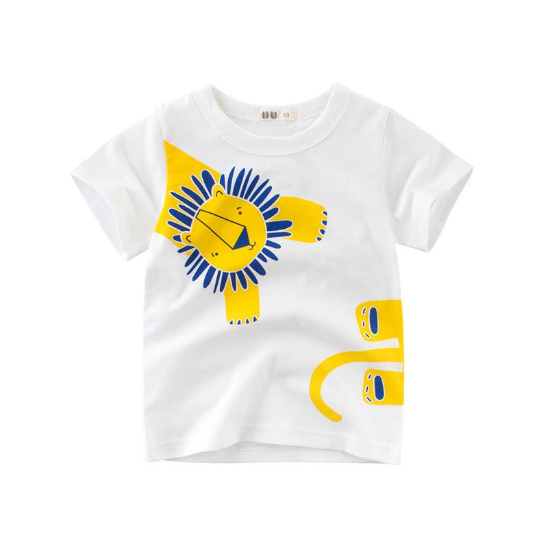 Children's Clothing Boys Short-sleeved T-shirt Fashion Brand Clothing - RICALOUX