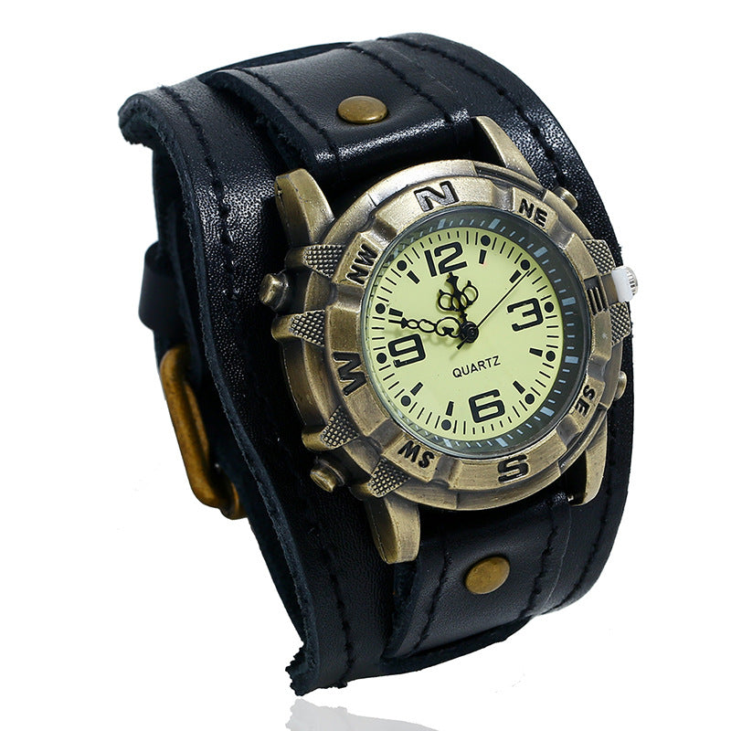 Vintage Leather Watch Bracelet, Versatile Fashion Men and Women – Premium 0 | RICALOUX