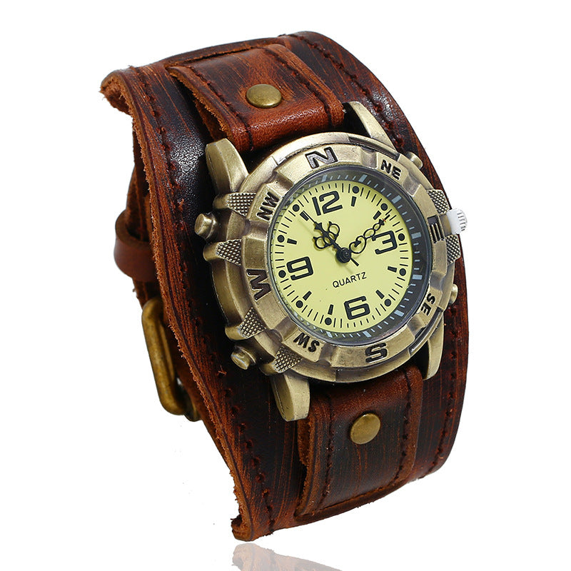 Vintage Leather Watch Bracelet, Versatile Fashion Men and Women – Premium 0 | RICALOUX