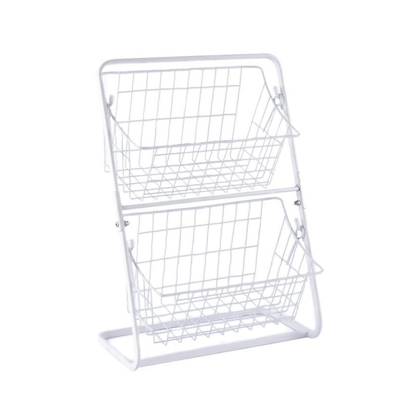 Stainless Steel Countertops Multilayer Spice Rack Fruit Kitchen Storage Kitchen Storage Rack by Ricaloux