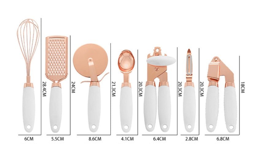 Kitchen Household Peeler Gadget Copper Plating Set - RICALOUX