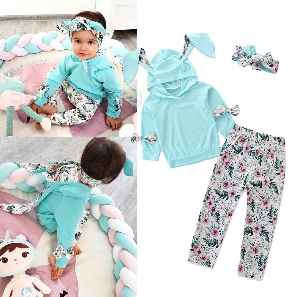 Autumn Clothes Trendy Boy Girl Bunny Ear Hoodie - RICALOUX