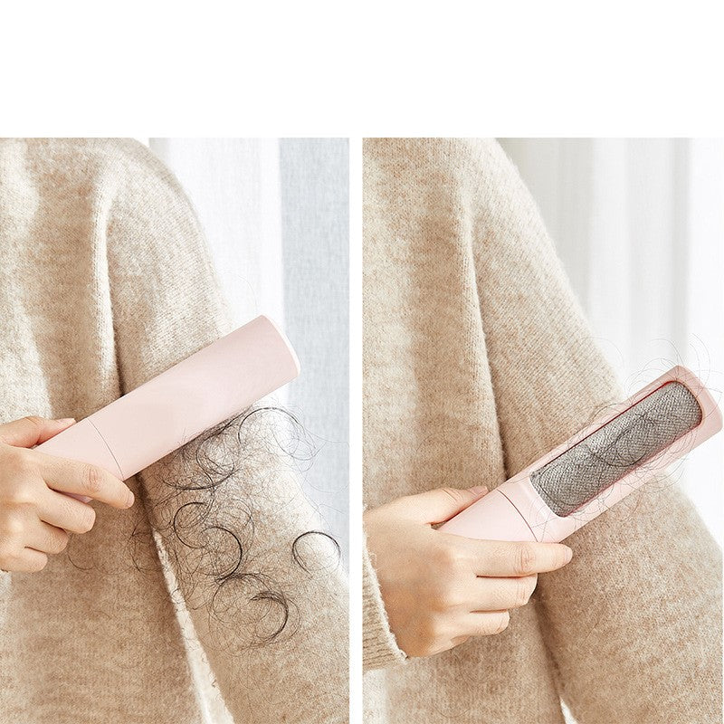 2-1 Reusable Pet Hair Remover Brush Lint Roller Portable Effective Self Cleaning Tool for Cat Dog Fur Hair Dust Removal Brush by Ricaloux