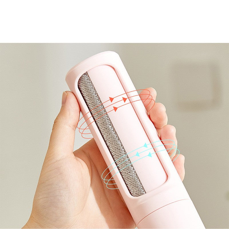 2-1 Reusable Pet Hair Remover Brush Lint Roller Portable Effective Self Cleaning Tool for Cat Dog Fur Hair Dust Removal Brush by Ricaloux