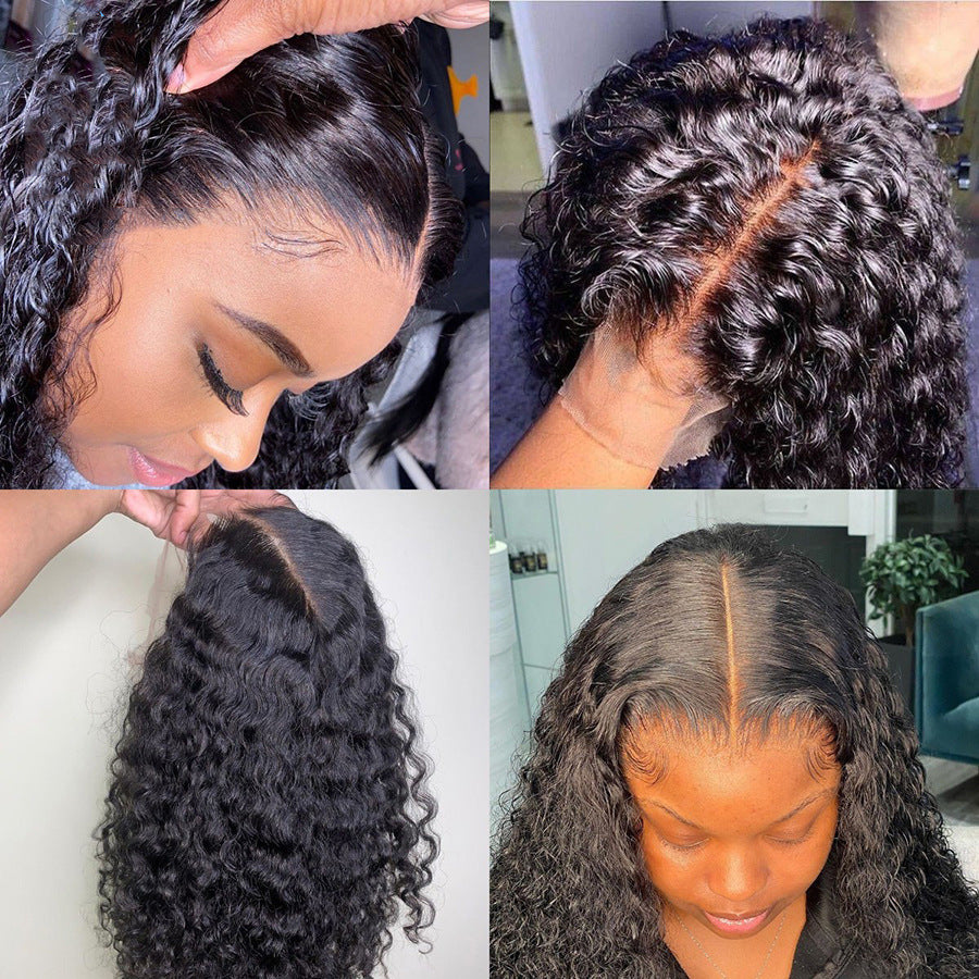 Human Hair Wig With Small Curly Hair And Long Hair Sets – Premium 0 | RICALOUX