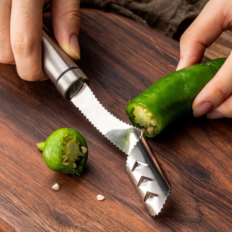 Green Pepper Nucleation Seed Picker Household Kitchen Supplies Core Remover Kitchen Tools - RICALOUX