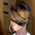 Wigs European And American Wigs, Ladies Small Curly Hair, Gradient Wigs, Chemical Fiber Headgear by Ricaloux