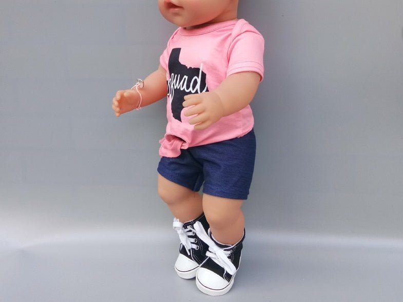 Dearbei Shaf Doll Casual Set 18-Inch American Girl Doll Clothes Simple Fashion Doll Accessories - RICALOUX