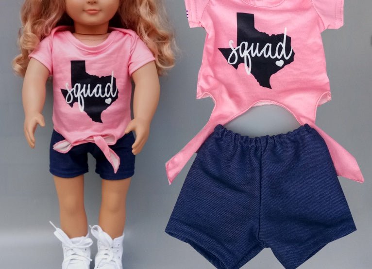 Dearbei Shaf Doll Casual Set 18-Inch American Girl Doll Clothes Simple Fashion Doll Accessories - RICALOUX