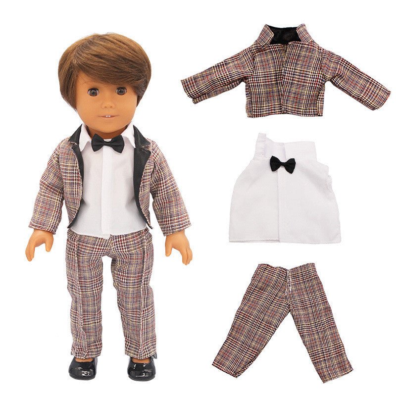 Male Doll Clothes Suit Suit 18 Inch American Girl Simulation Doll Clothes Accessories Doll Clothes - RICALOUX